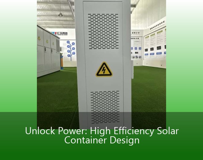 Unlock Power: High Efficiency Solar Container Design